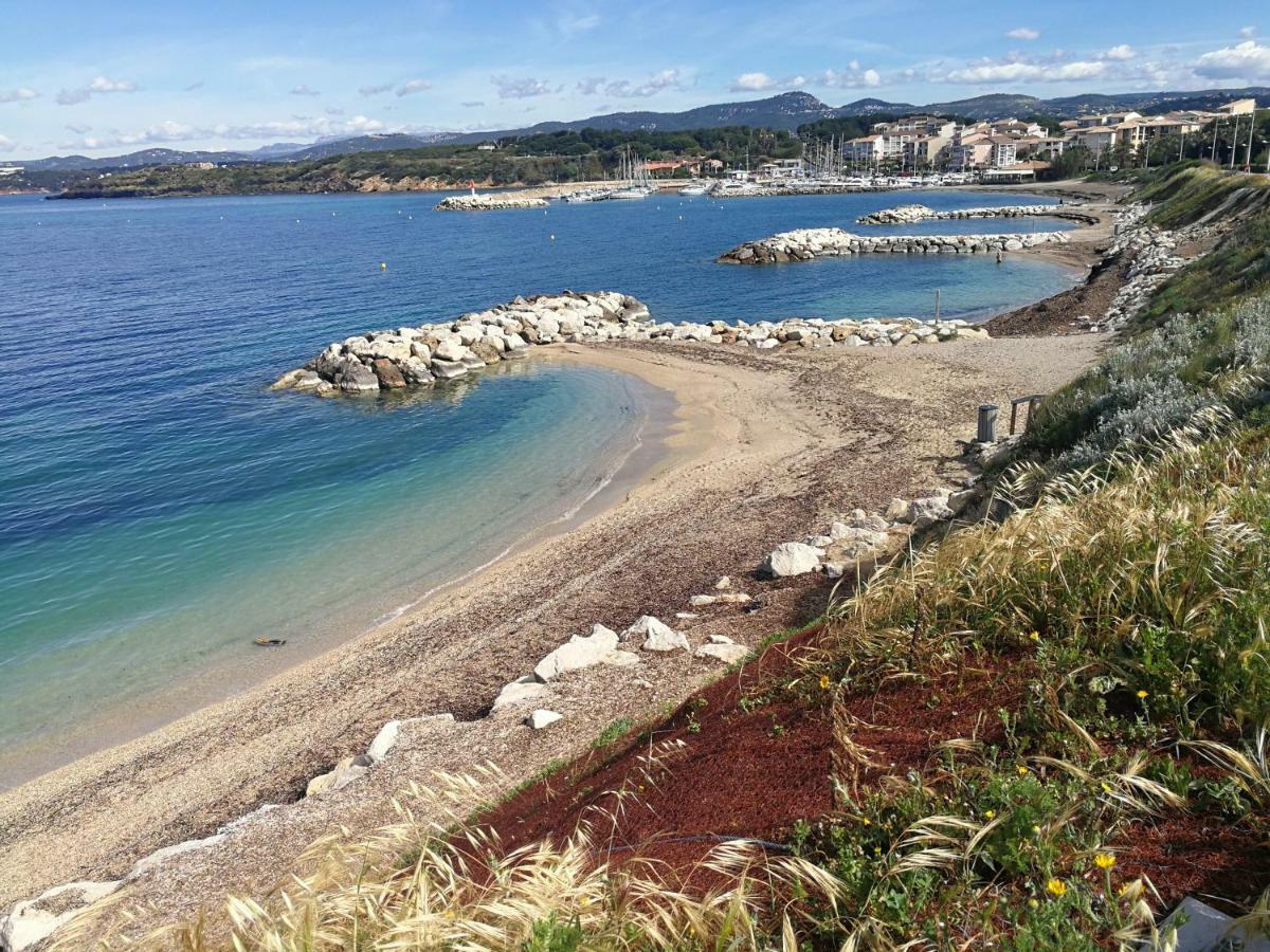 Domaine De La Coudouliere, T2 Climatise Terrasse Vue Mer Sans Vis A Vis Plage A 100M Six-Fours-les-Plages Buitenkant foto
